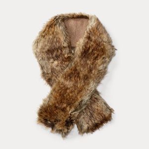 Ralph Lauren Faux Fur Muffler Scarf